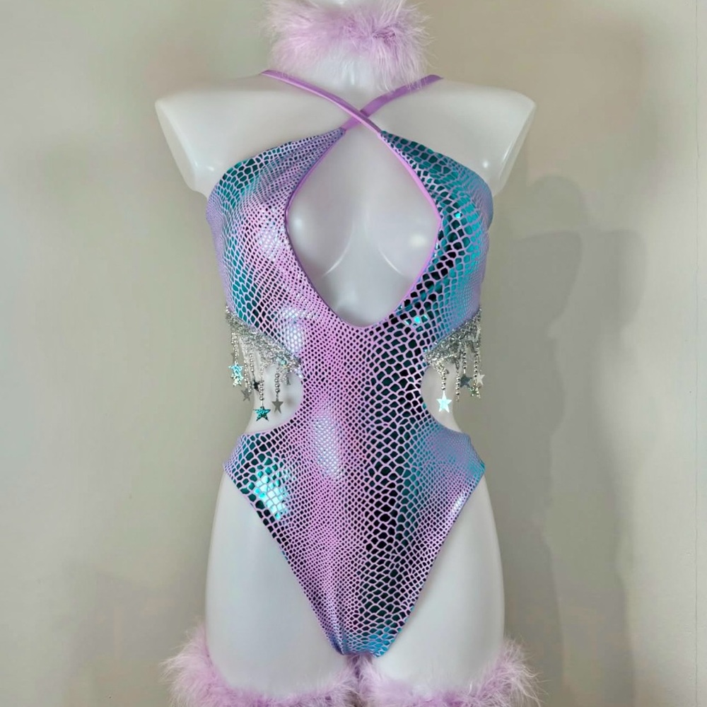 NWT Lime Blonde special edition rave bodysuit